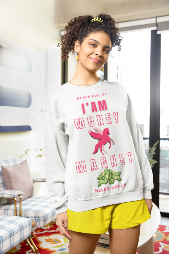 Wearl Money Magnet Pegasus Sweatshirt Embrace Abundance and Positivity